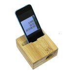Bamboo mobile phone amplifier